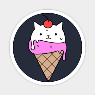 Ice Cream Cat Magnet